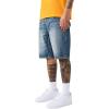 True Religion Men’s Bobby Big T Distressed Short – Distressed Hem, Big T Stitching, Horseshoe Detailing