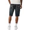 True Religion Men’s Ricky Flap Short – Relaxed Fit, Horseshoe Detailing