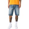 True Religion Men’s Bobby Big T Distressed Short – Distressed Hem, Big T Stitching, Horseshoe Detailing