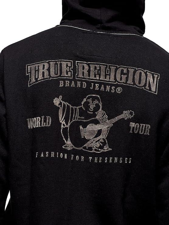 imageTrue Religion Mens Buddha Logo Zip Hoodie Hoodies for Men Mens Fashion Hoodies amp SweatshirtsBlack