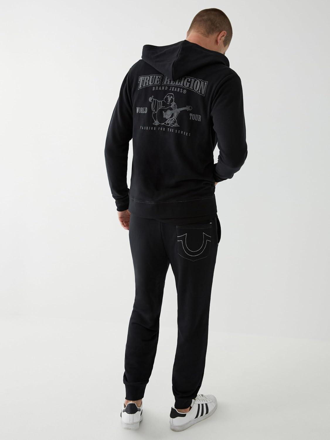 imageTrue Religion Mens Buddha Logo Zip Hoodie Hoodies for Men Mens Fashion Hoodies amp SweatshirtsBlack