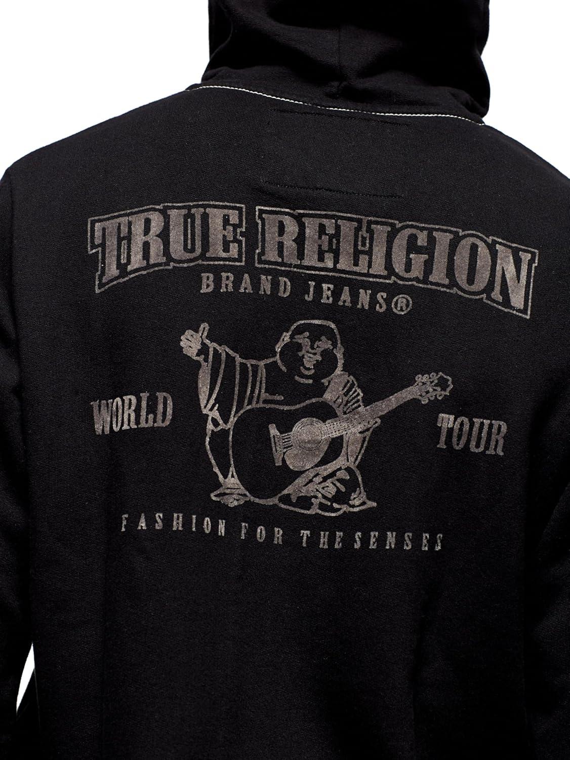 imageTrue Religion Mens Buddha Logo Zip Hoodie Hoodies for Men Mens Fashion Hoodies amp SweatshirtsBlack