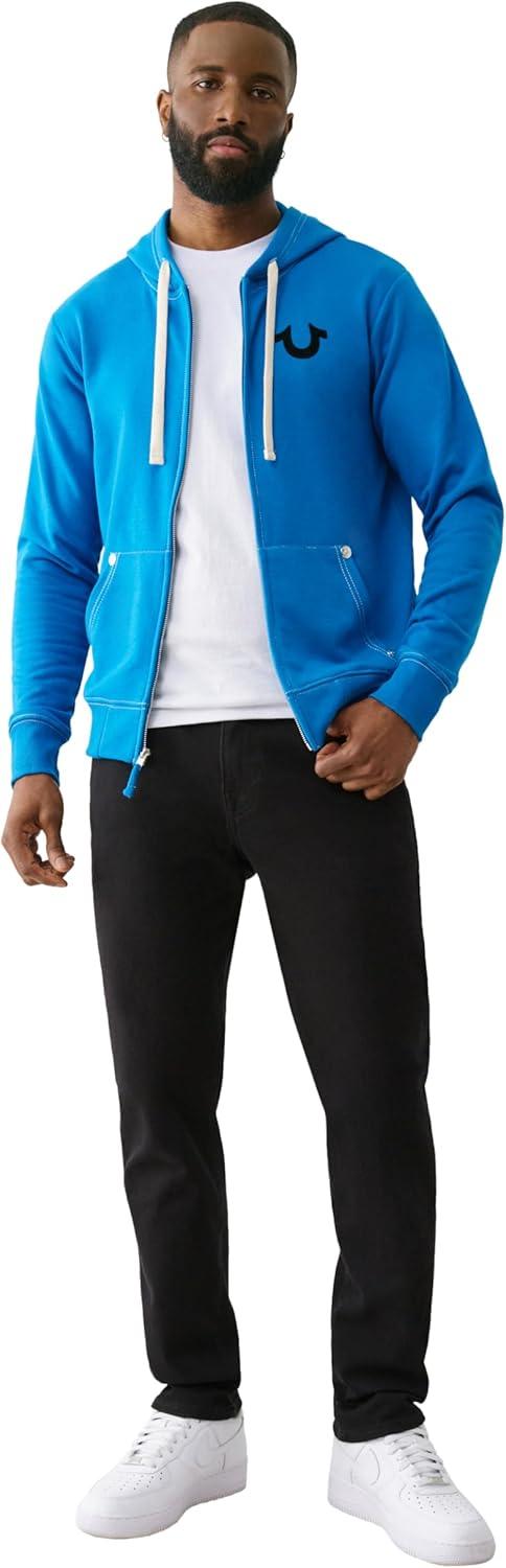 imageTrue Religion Mens Buddha Logo Zip Hoodie Hoodies for Men Mens Fashion Hoodies amp SweatshirtsImperial Blue