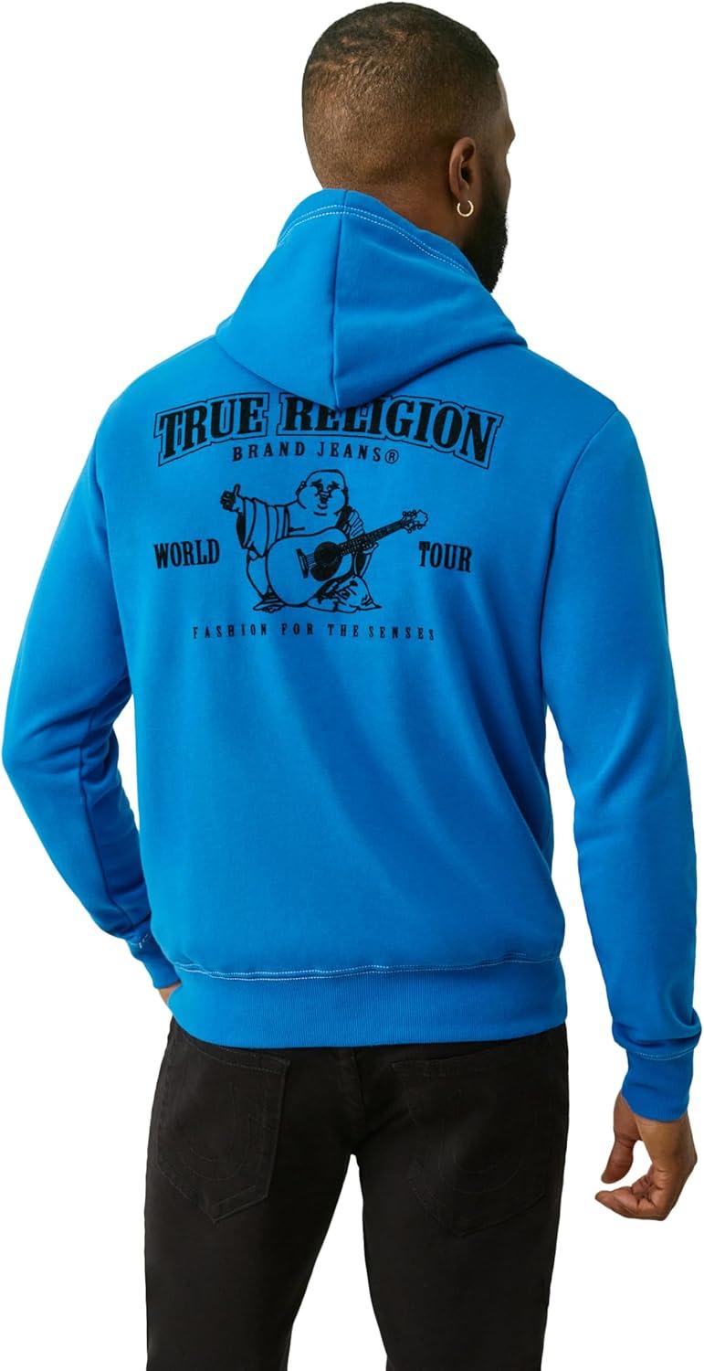 imageTrue Religion Mens Buddha Logo Zip Hoodie Hoodies for Men Mens Fashion Hoodies amp SweatshirtsImperial Blue