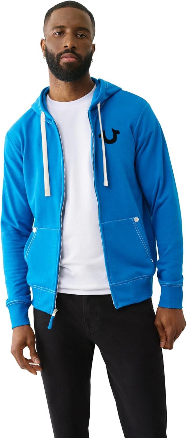 imageTrue Religion Mens Buddha Logo Zip Hoodie Hoodies for Men Mens Fashion Hoodies amp SweatshirtsImperial Blue
