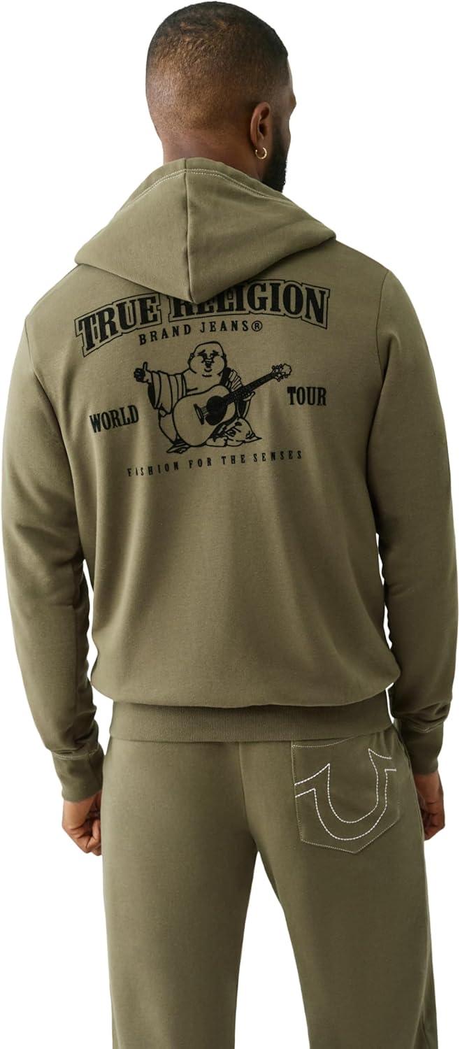 imageTrue Religion Mens Buddha Logo Zip Hoodie Hoodies for Men Mens Fashion Hoodies amp SweatshirtsKalamata