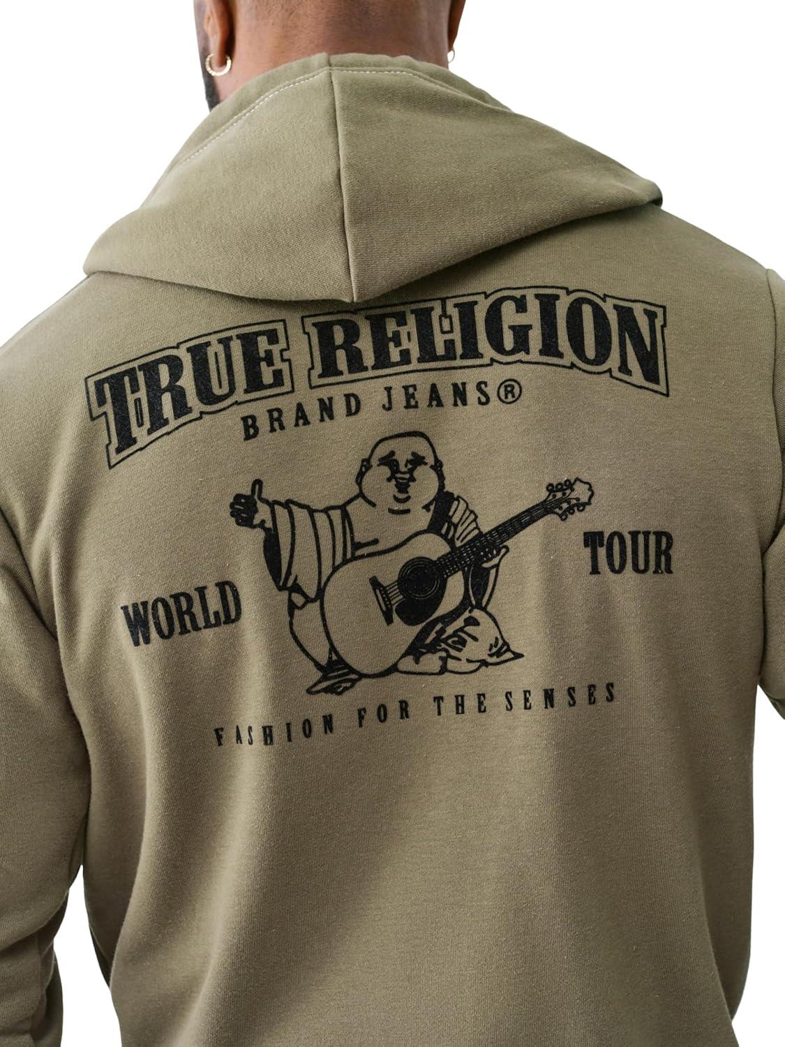 imageTrue Religion Mens Buddha Logo Zip Hoodie Hoodies for Men Mens Fashion Hoodies amp SweatshirtsKalamata