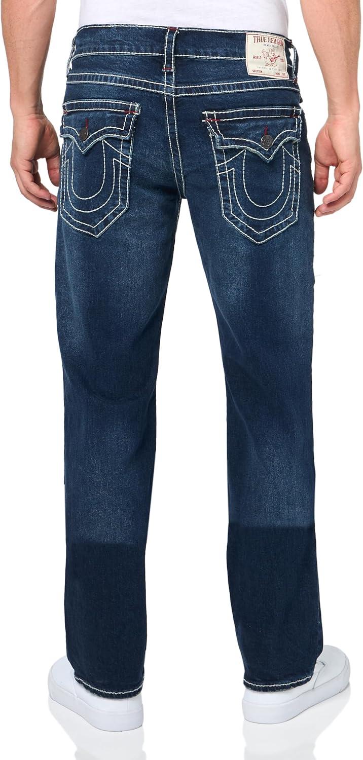 imageTrue Religion Mens Ricky Big T FlapDiver Dark Wash