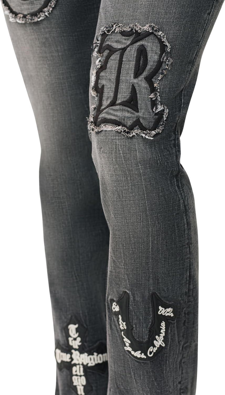 imageTrue Religion Womens Appliqu Becca Mr Bootcut Stretch Denim Flattering Mid Rise Classic Bootcut Silhouette