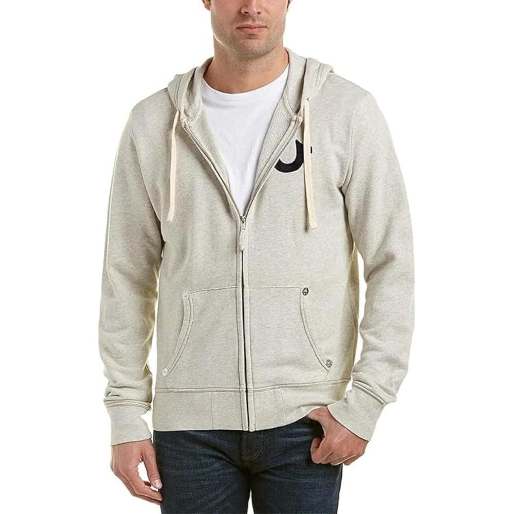 imageTrue Religion Mens Buddha Logo Zip Hoodie Hoodies for Men Mens Fashion Hoodies amp SweatshirtsOatmeal