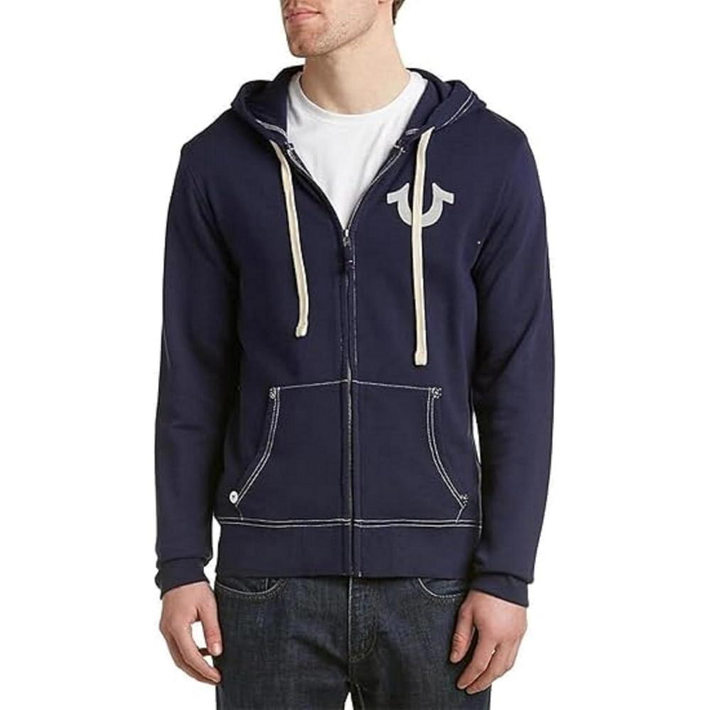 imageTrue Religion Mens Buddha Logo Zip Hoodie  Hoodies for Men Mens Fashion Hoodies amp SweatshirtsTrue Navy