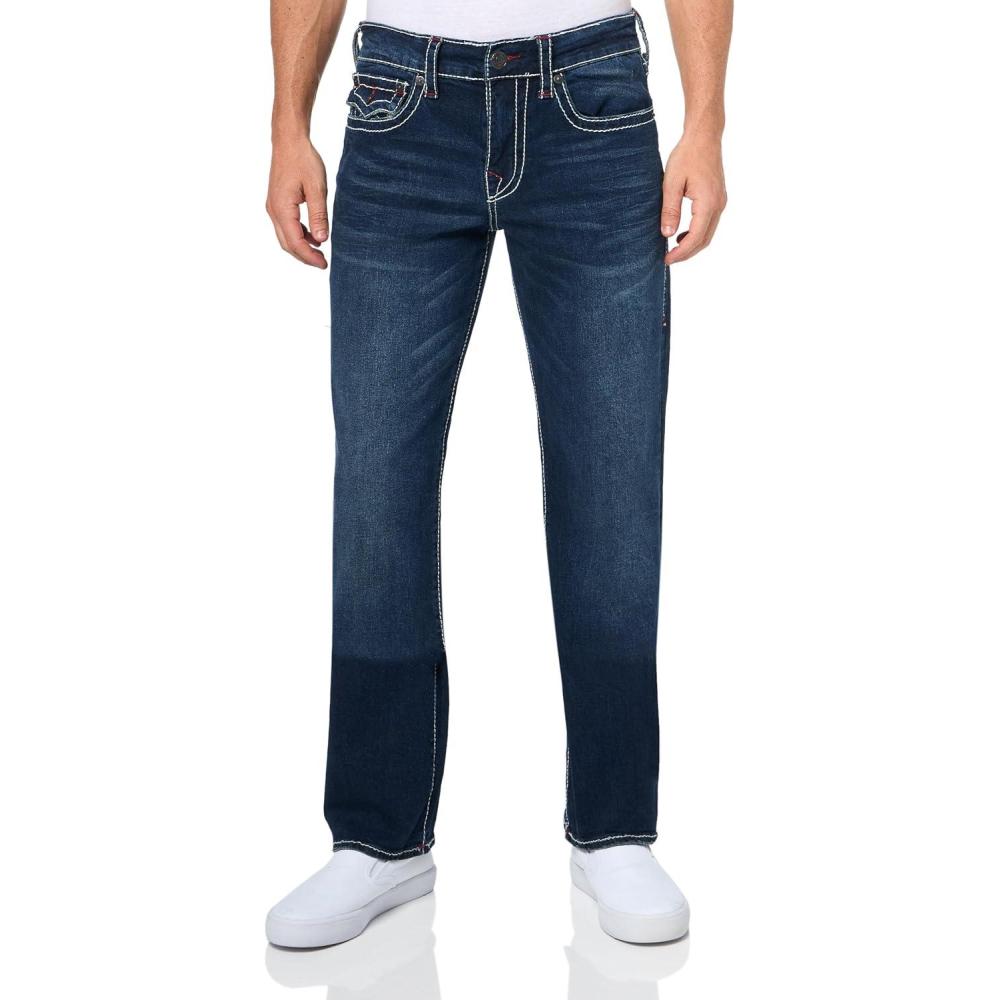 imageTrue Religion Mens Ricky Big T FlapDiver Dark Wash