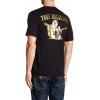 True Religion Men’s Big Buddha Metallic Short Sleeve Tee – Graphic T-Shirt, Slim Fit, Comfortable & Durable(Black)