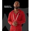 True Religion Men’s Buddha Logo Zip Hoodie – Hoodies for Men, Men’s Fashion Hoodies & Sweatshirts(Ruby Red W Black)