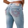 True Religion Women’s Becca Super T Bootcut Jean – Mid Rise Fit, Stretch Denim, Signature Super T Stitching