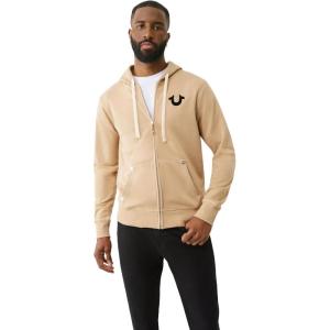 True Religion Men’s Buddha Logo Zip Hoodie – Hoodies for Men, Men’s Fashion Hoodies & Sweatshirts(Travertine)