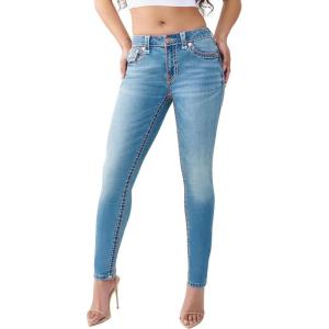 True Religion Women’s Jennie Mr Skinny Sup T Flap(Low Tide)