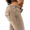 True Religion Women’s Becca Belted Cargo Bootcut Jeans – Low Rise