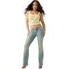 True Religion Women’s Becca Mid Rise Bootcut Jeans – Stretch Denim with Clean Finish & Classic Horseshoe Back Pockets