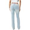 True Religion Women’s Billie Big T Stitch Straight Jean – Mid Rise Fit, Stretch Denim, Rose Gold Hardware