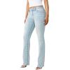 True Religion Women’s Billie Big T Stitch Straight Jean – Mid Rise Fit, Stretch Denim, Rose Gold Hardware