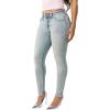 True Religion Women’s Jennie Mr Skinny Big T Flap Jeans – Mid Rise Skinny Fit, Stretch Denim, Premium Fabric Blend(Playmaker Faded Indigo Lt Wash)
