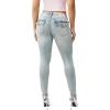 True Religion Women’s Jennie Mr Skinny Big T Flap Jeans – Mid Rise Skinny Fit, Stretch Denim, Premium Fabric Blend(Playmaker Faded Indigo Lt Wash)