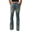 True Religion Women’s Joey Low Rise Super T Flare Jean – Stretch Denim, Low Rise Fit, Iconic Flare Leg
