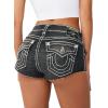 True Religion Women’s Spicy Mr Short Super T Flap(Ink Hollow)