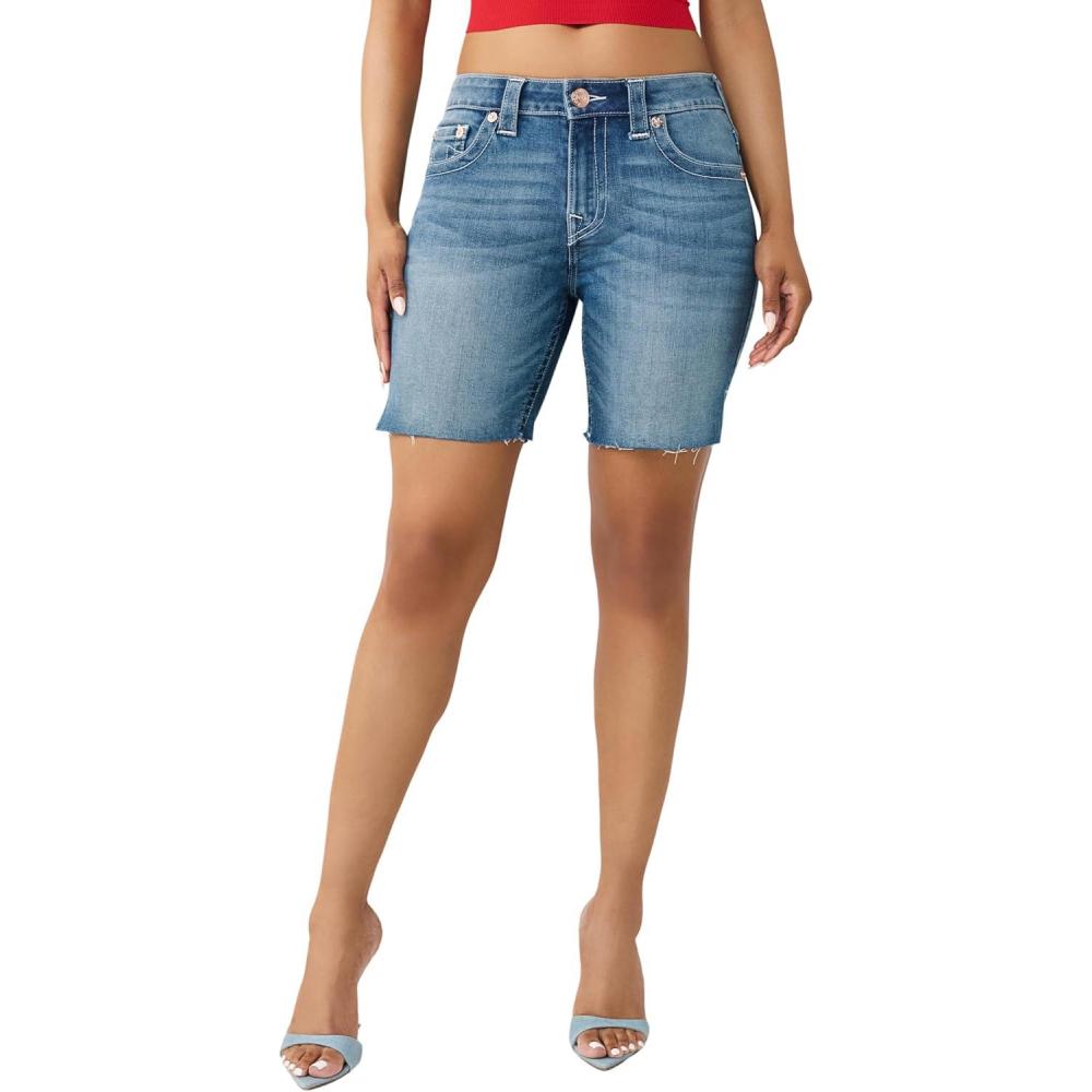 imageTrue Religion Womens Miya Mr Bermuda ShortEasy Thunder
