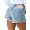 True Religion Women’s High Rise Dolphin Short(Half Moon Road W/ Destroy)