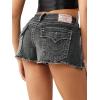 True Religion Women’s High Rise Dolphin Short(Ink Hollow W/ Destroy)