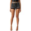 True Religion Women’s High Rise Dolphin Short(Ink Hollow W/ Destroy)