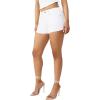True Religion Women’s Jennie MR Short Flap Shorts – Cotton Blend, Stretch Fabric, Women’s Denim Shorts(Brilliant White)