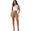 True Religion Women’s Joey Lr Short Big T Flap(Golden Fern)