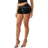 True Religion Women’s Joey Lr Short Sup T Flap(2sb Black Rinse)