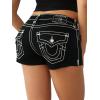 True Religion Women’s Joey Lr Short Sup T Flap(2sb Black Rinse)