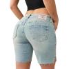 True Religion Women’s Miya Mr Bermuda Big T(Chill Glow)