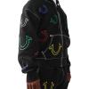 True Religion Men’s Super T Boxy Zip Hoodie – Split Kangaroo Pockets