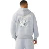 True Religion Men’s Super T Boxy Zip Up(Heather Grey)