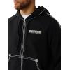 True Religion Men’s Super T Boxy Zip Up(Jet Black)