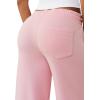 True Religion Women’s Branded Applique Wide Leg Pant – Cozy Cotton Blend Lounge Sweatpants(Fairytale)