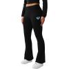 True Religion Women’s Branded Bootcut Pant – Mid-Rise Fit, Fading Details(Jet Black)