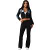 True Religion Women’s Branded Bootcut Pant – Mid-Rise Fit, Fading Details(Jet Black)