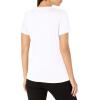True Religion Womens Crystal Buddha Slim Crew Tee(Optic White)