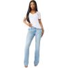 True Religion Women’s Crystal Buddha V Tee – Slim Fit V-Neck, Rhinestone Logo, Soft 100% Cotton Short Sleeve Top(Optic White)