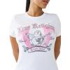 True Religion Women’s Crystal Classic Crew Neck Tee – Soft Cotton(Optic White)