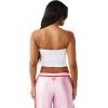 True Religion Women’s Crystal Wing Ribbed Tube Top – Stretch Rib Knit, Strapless Fit, Crystal Wing Design(Optic White)