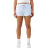 True Religion Women’s Embroidered Horseshoe Sweat Short – Drawstring Waist, Slanted Pockets, Horseshoe Logo(Cashmere Blue)