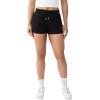 True Religion Women’s Embroidered Lounge Shorts(Jet Black)
